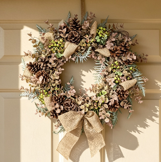 Fresh Christmas Door Wreath