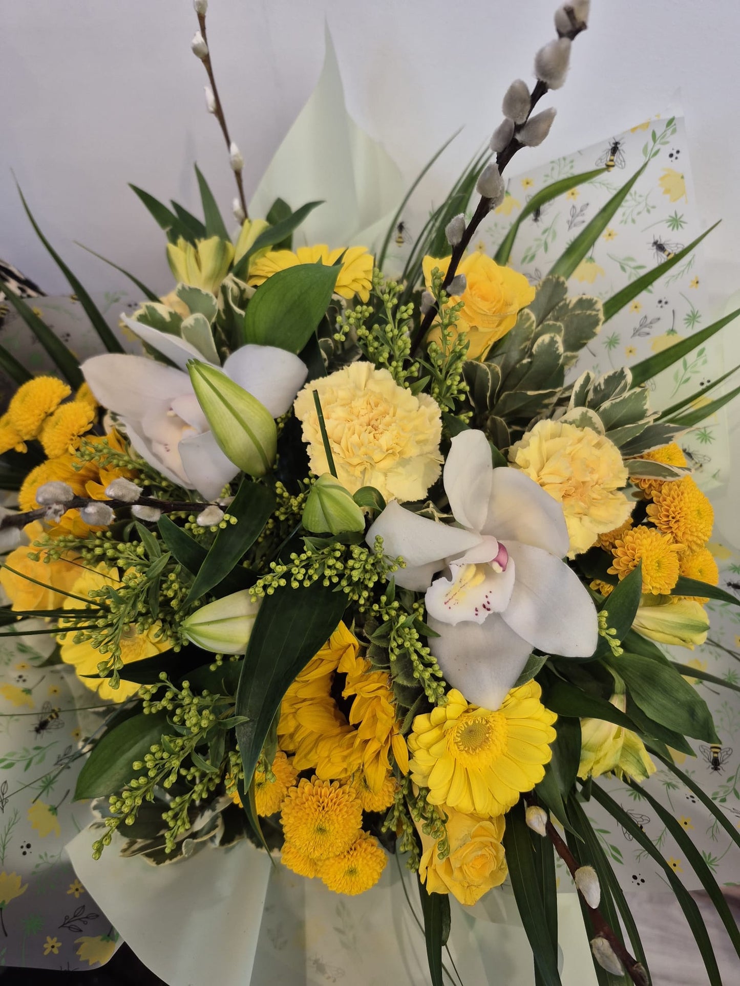 Summer Sensation! Yellow Hand Tied Bouquet £60-£100