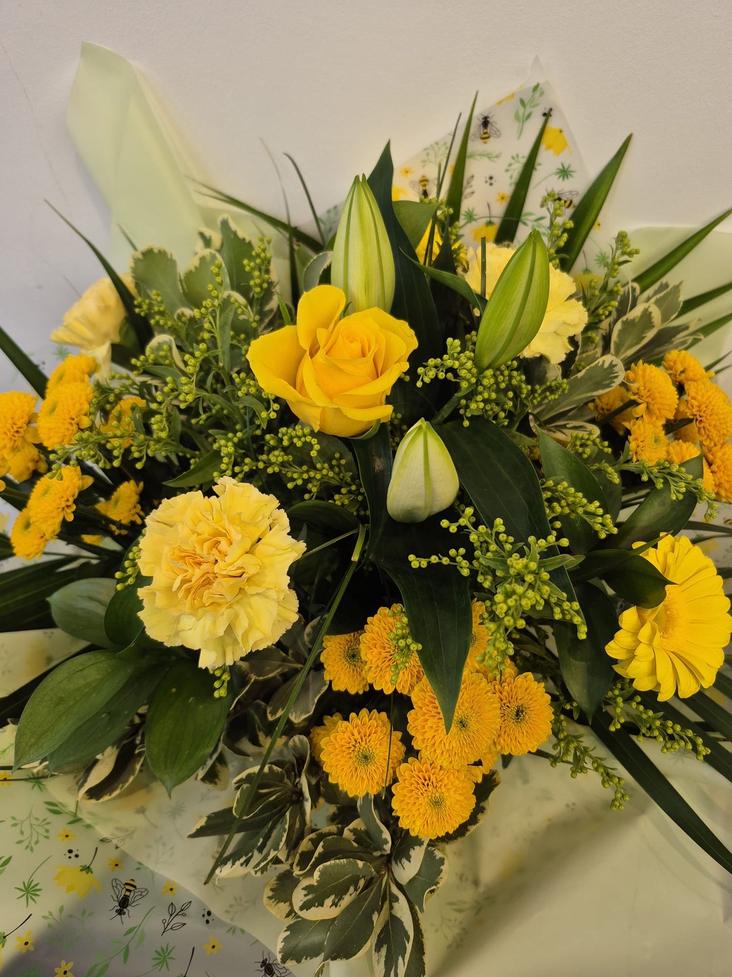 Summer Sensation! Yellow Hand Tied Bouquet £60-£100