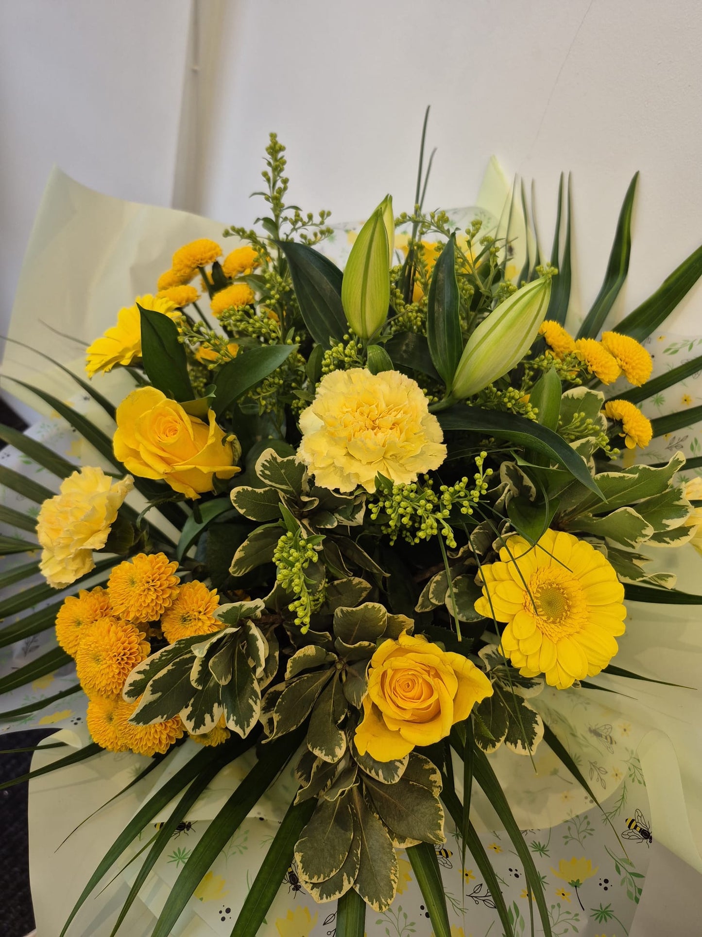 Summer Sensation! Yellow Hand Tied Bouquet £60-£100