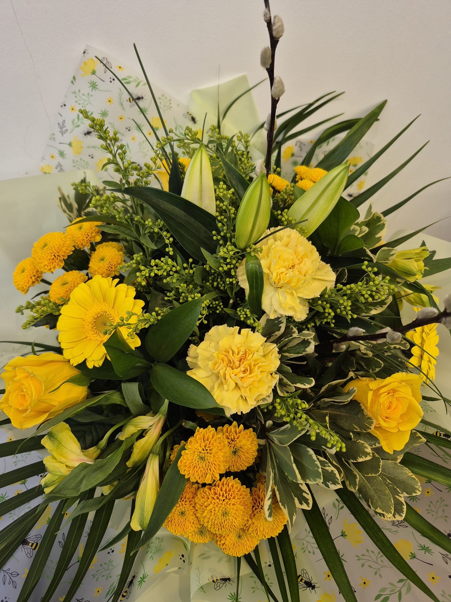 Summer Sensation! Yellow Hand Tied Bouquet £60-£100