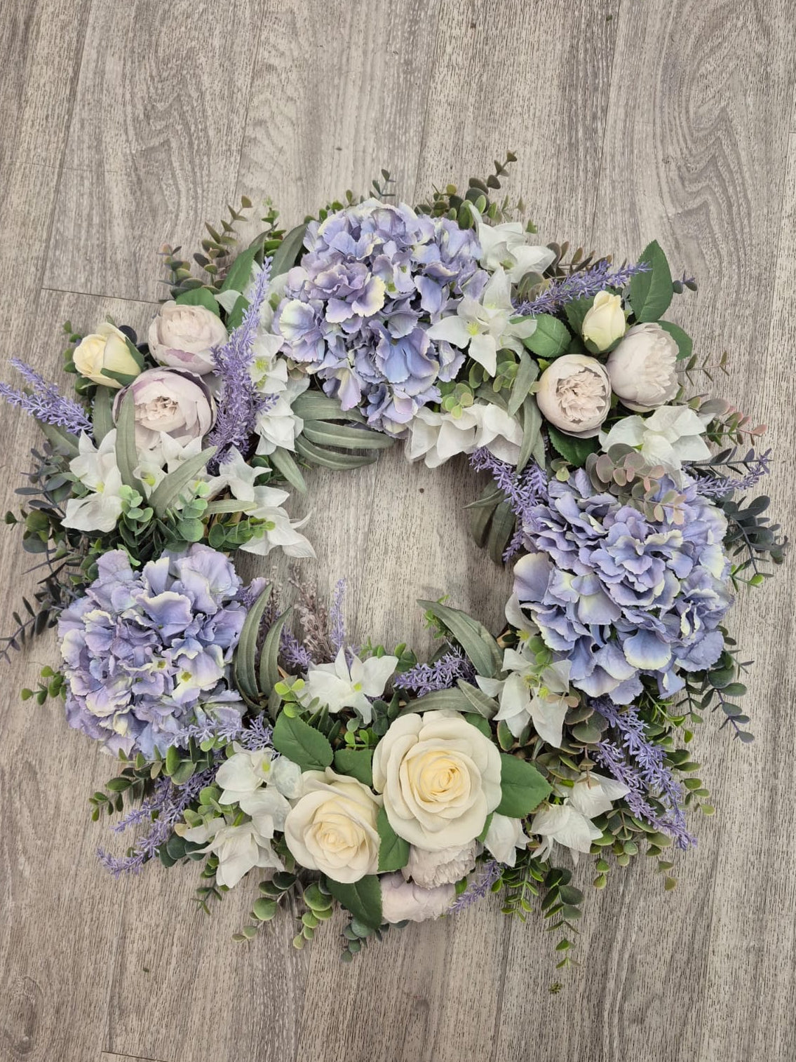 Door Wreath - Winter artificial flowers & foliage