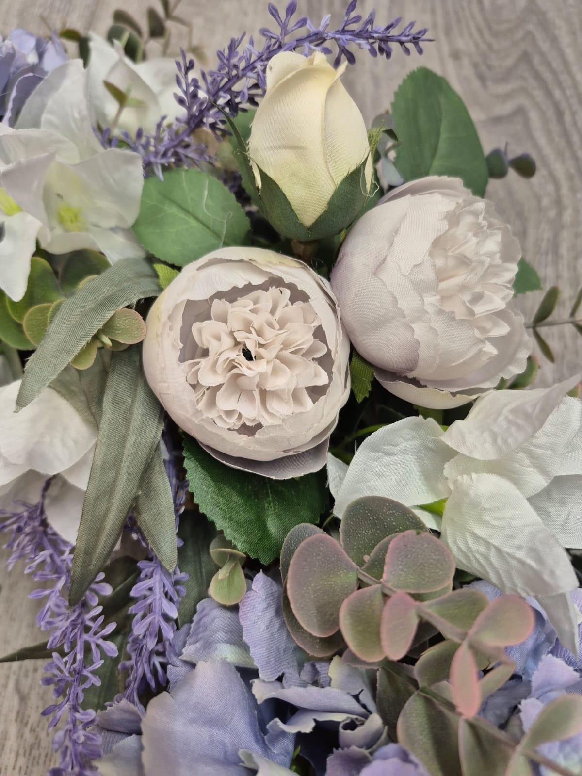 Door Wreath - Winter artificial flowers & foliage